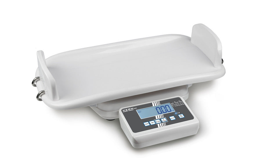 baby scale with safety sides and display.