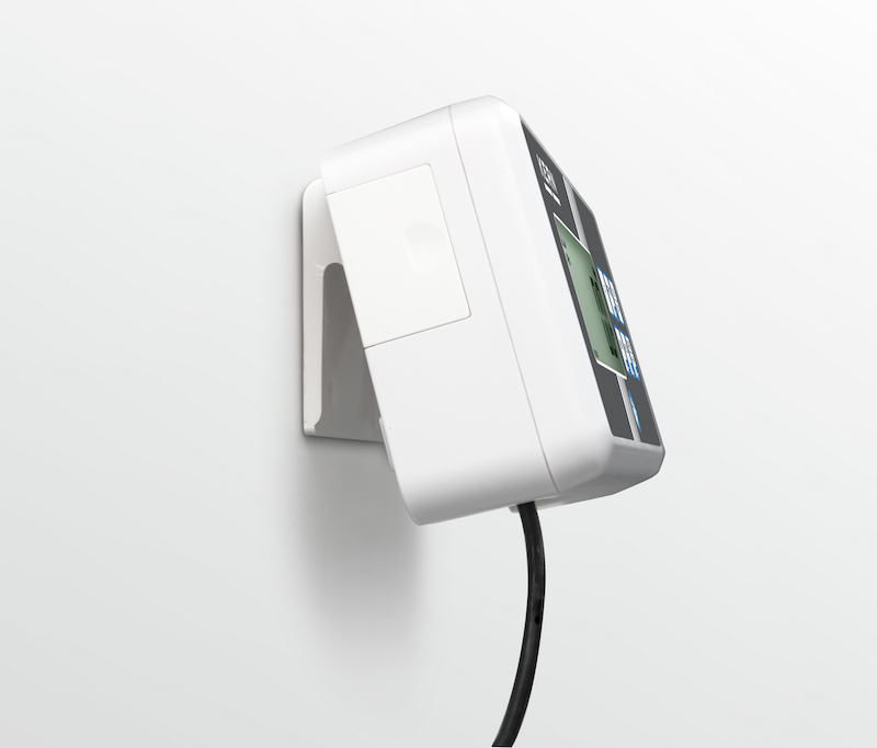 wheelchair scale screen in the wall