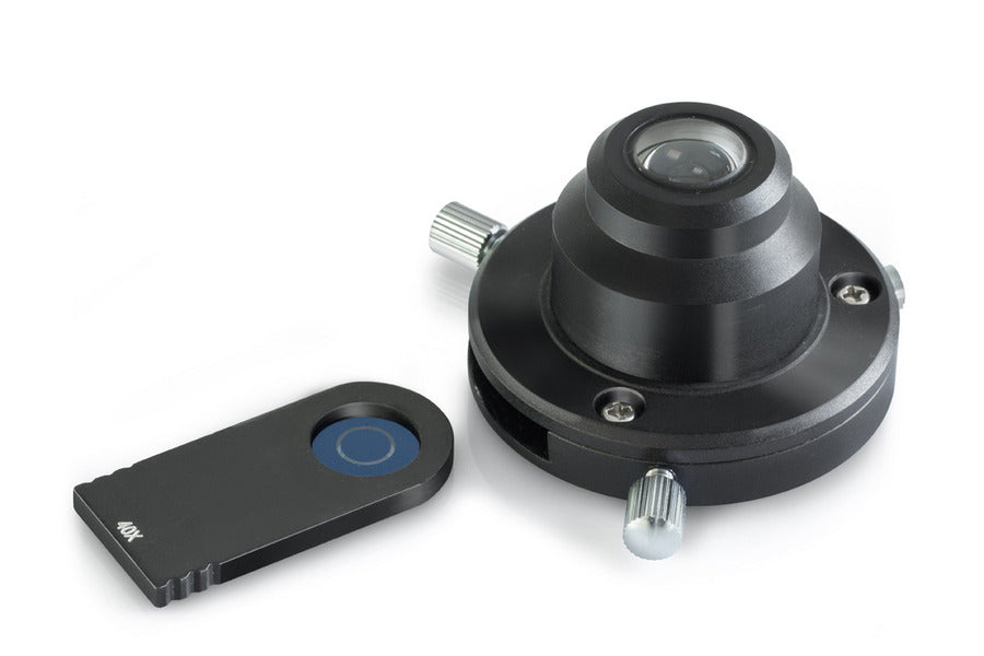 phase contrast condenser with an exchangeable slider system