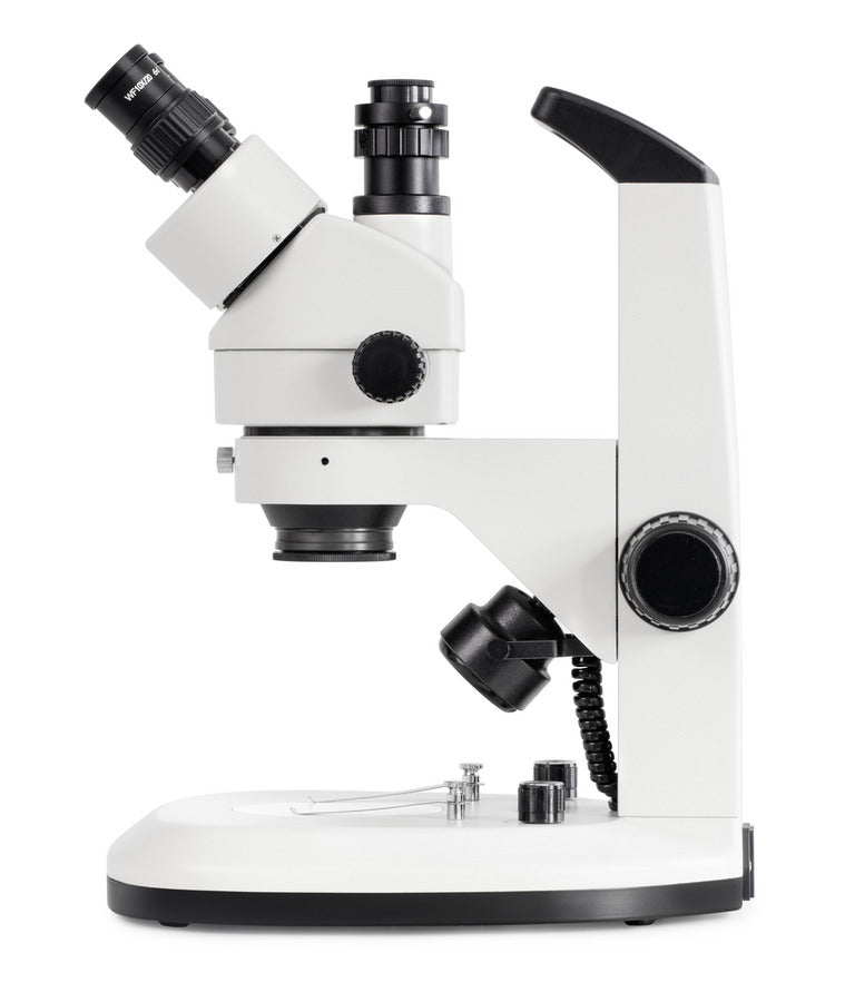 stereo zoom microscope, side view