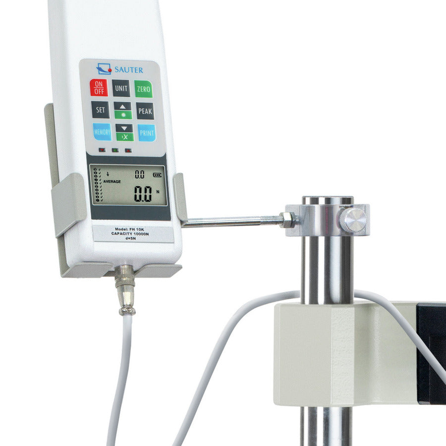 Motorised test stand with gauge on