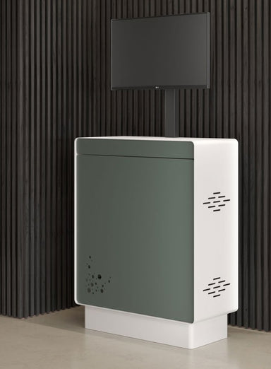 Computer cabinet front view