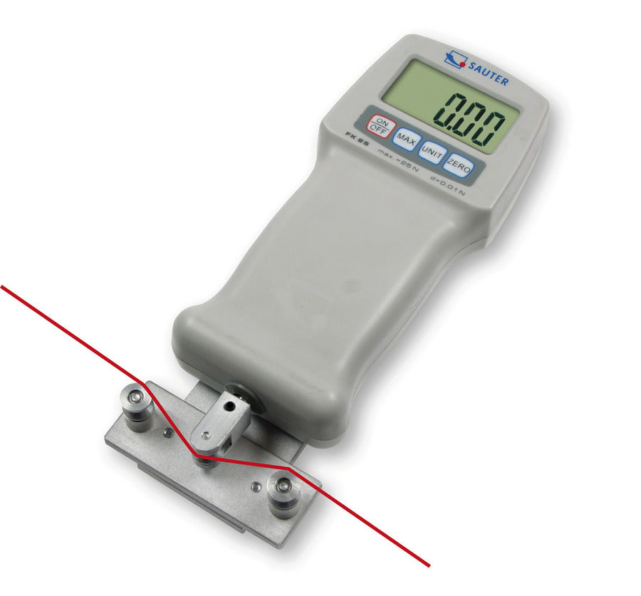 Digital force gauge with attachments 