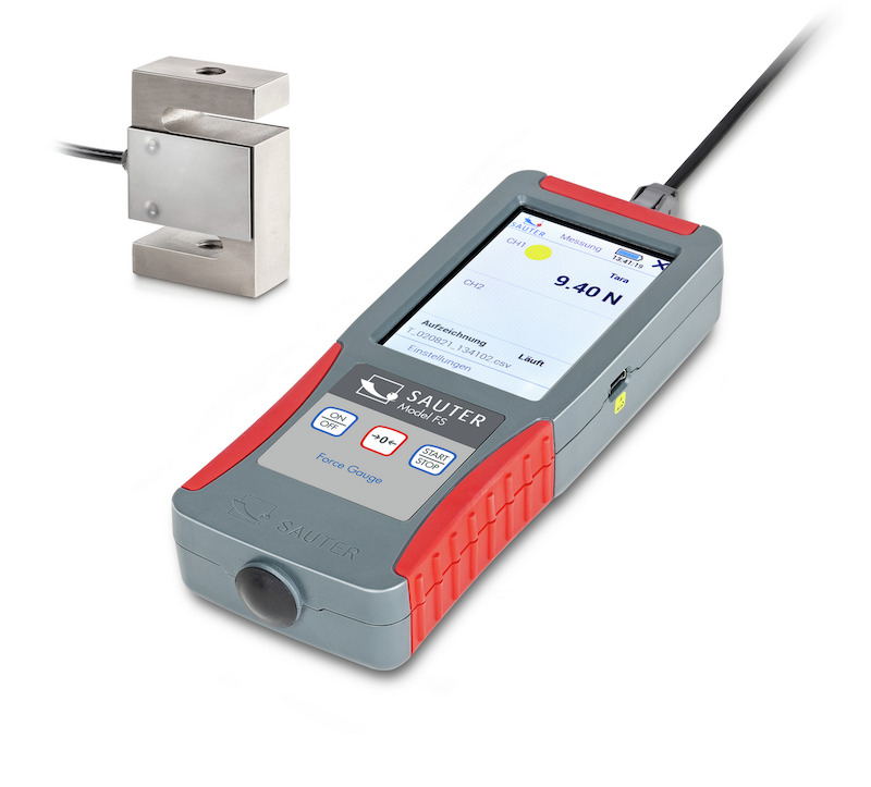 KERN Force Gauge Set - FS 2-100KSP1 - Range 100kN - Readability 20N - USB