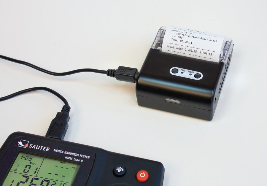 Leeb hardness tester with printer