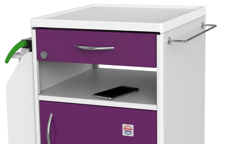 PROMA REHA NS-21 Bedside Cabinet with Overbed Table