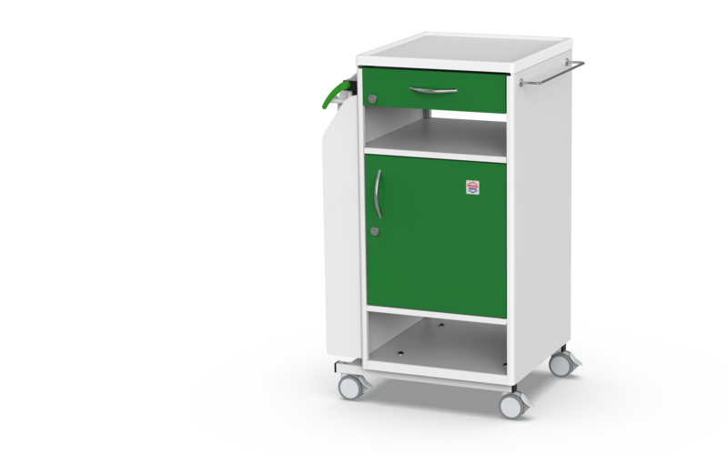 PROMA REHA NS-21 Bedside Cabinet with Overbed Table