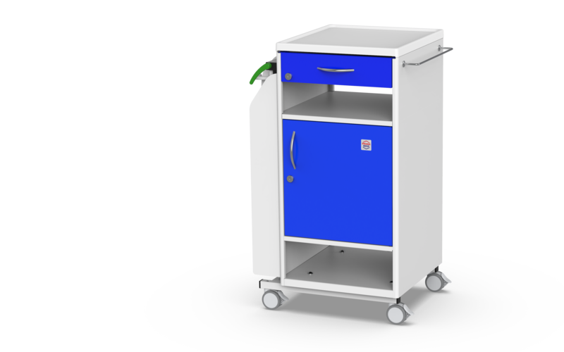 PROMA REHA NS-21 Bedside Cabinet with Overbed Table