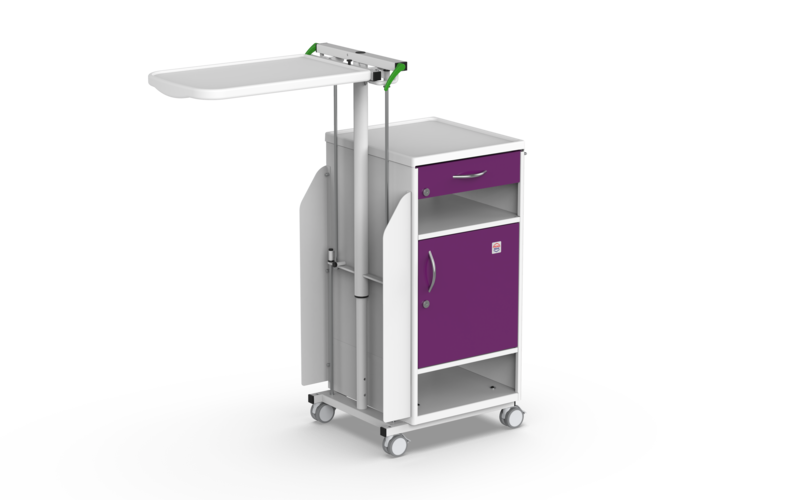 PROMA REHA NS-21 Bedside Cabinet with Overbed Table