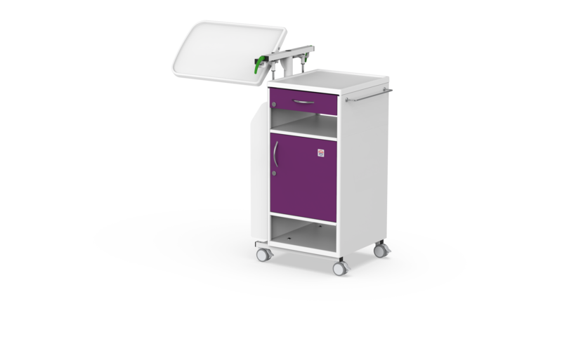 PROMA REHA NS-21 Bedside Cabinet with Overbed Table