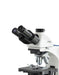 Phase Contrast Microscope with four objective lenses, mechanical stage, and eyepiece viewing system