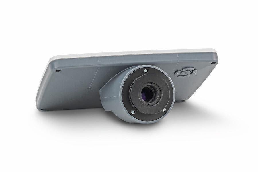 Microscope screen under view