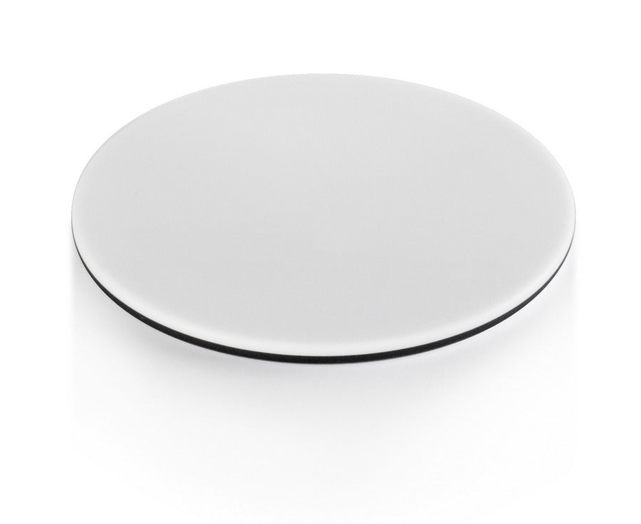 White round glass stage plate for a microscope.