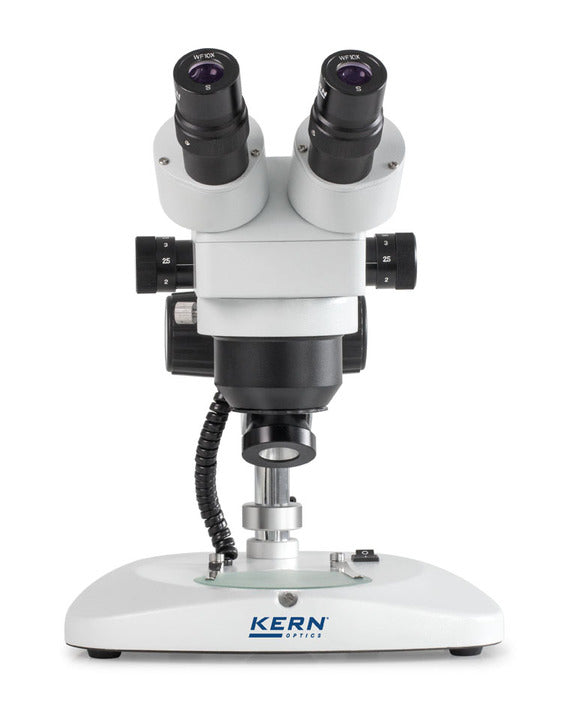 Stereo zoom microscope front view