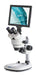 stereo zoom microscope with monitor display