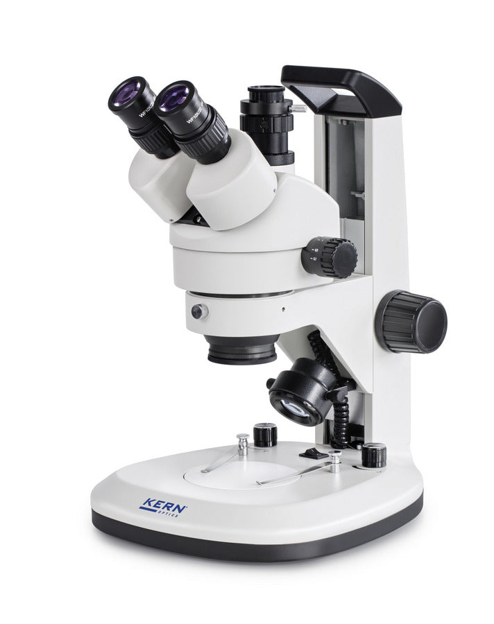 stereo zoom microscope with binocular eyepieces