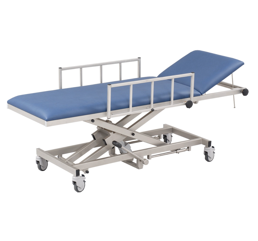 AGA MRI Patient Transport Table Hydraulic with Side Guards up to 7 Tesla