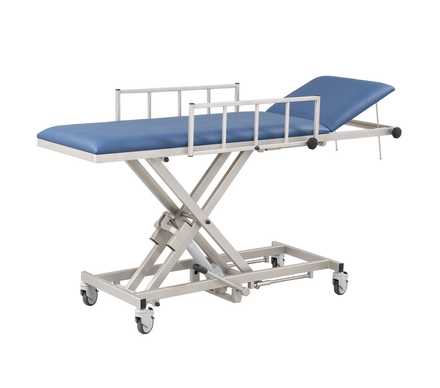 AGA MRI Patient Transport Table Hydraulic with Side Guards up to 7 Tesla
