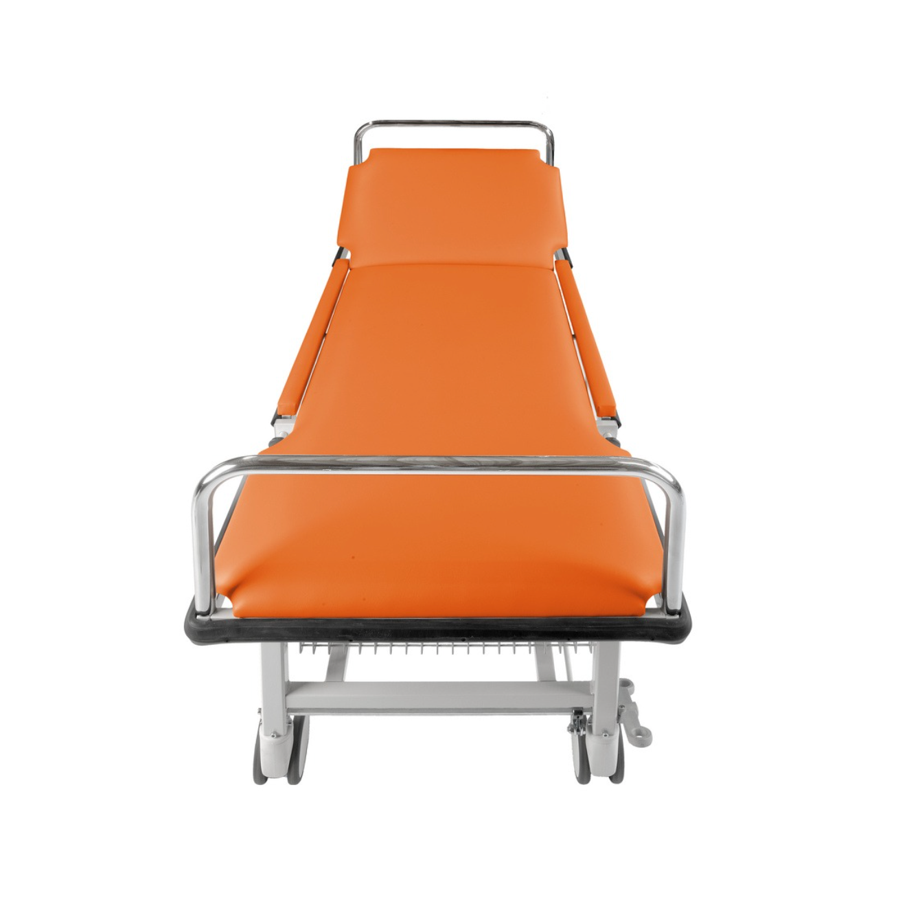 AGA Patient Transport Table with Side Guards and Push Handles
