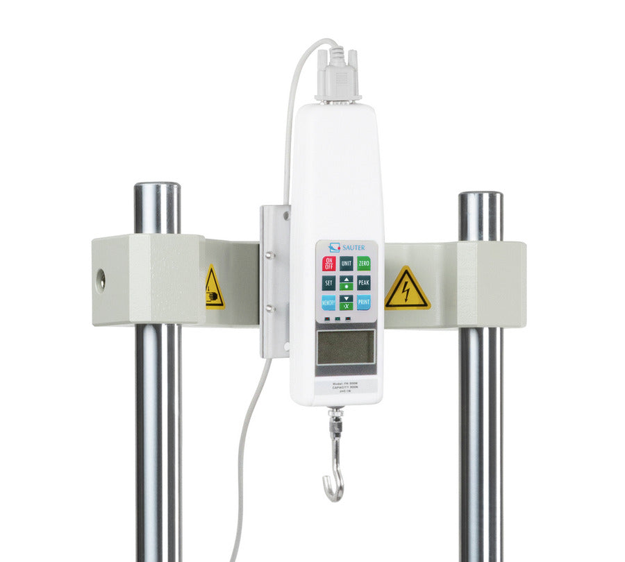Motorised test stand with gauge
