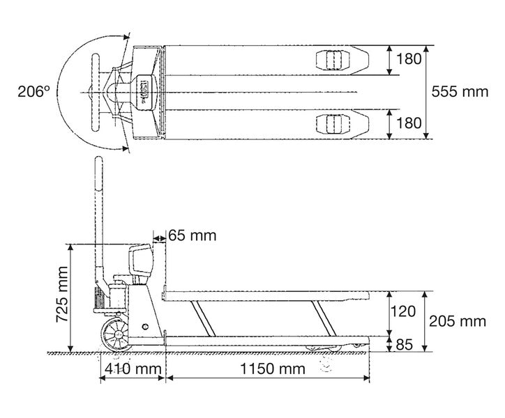 pallet truck measures